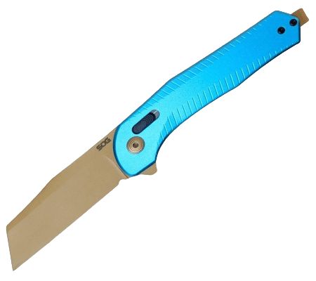 SOG DIVERGE XR / LIGHT BLUE + GOLD /  BLISTER PACK SOG-12-02-02-43 - KNIFESTOCK