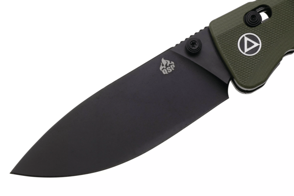 QSP Knife Ripley, Glyde lock, 14C28N black, Green/Black G10 QS160-C2 - KNIFESTOCK