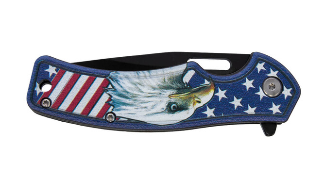 Camillus AMERICAN PIE? ZESTAW KOMBO / 6,02&quot; CAŁKOWITA / 2,57&quot; DROP POINT/CLIP POINT - KNIFESTOCK