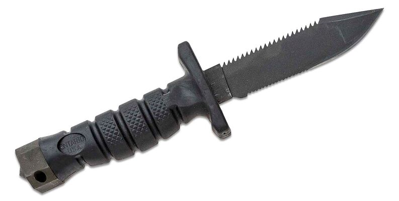 ONTARIO ASEK® Survival Knife System  5&quot; Blade, Strap Cutter, Sheath  ON1400 - KNIFESTOCK
