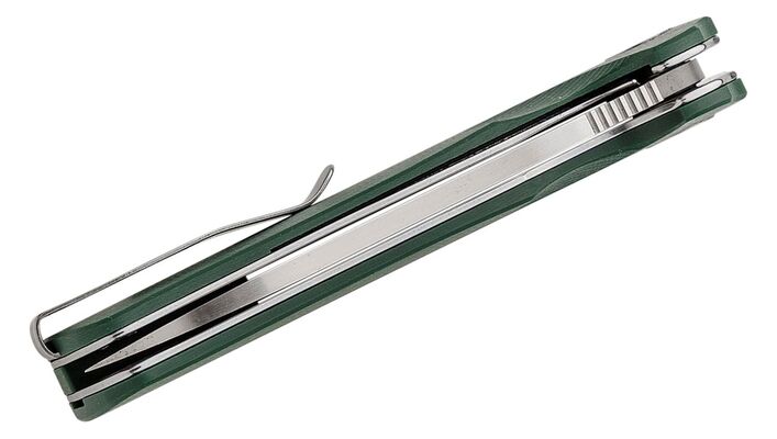 Petrified Fish PF868 Bunta Satin D2 Green G10 PF868GR - KNIFESTOCK