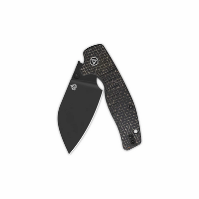 QSP Knife Chefmaster Pocket knife Blade:14C28N, dark coating, brown micarta, Linerlock QS163-C2  - KNIFESTOCK