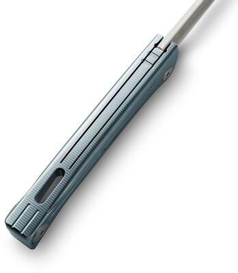 Lionsteel Thrill Solid BLUE titanium, M390 satin blade, HWAIL clip  TL BL - KNIFESTOCK