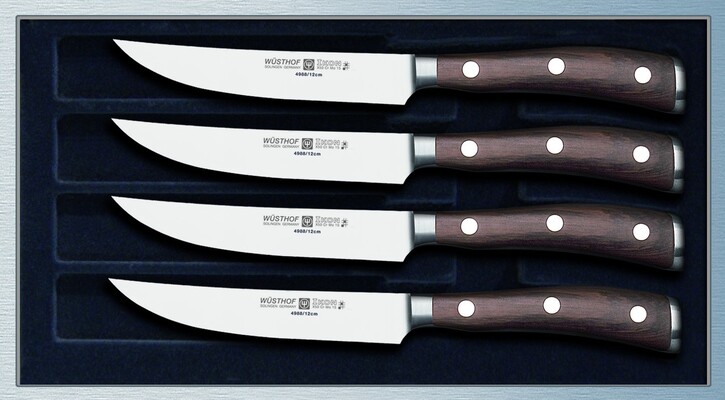 WUSTHOF ensemble IKON 4 pièces, pour steak - KNIFESTOCK