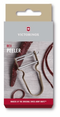 VICTORINOX REX Kitchen Peeler 11cm, Cashew 6.0900.81 - KNIFESTOCK