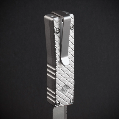 Ocaso Lucent Automaattinen OTF Mini (CA Laillinen) Satin 18LMS - KNIFESTOCK