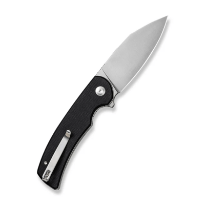 Sencut Omniform Black Canvas Micarta Handle Satin Finished 9Cr18MoV BladeLiner Lock S23064-2 - KNIFESTOCK