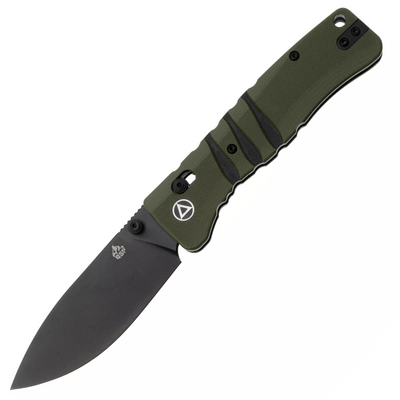 QSP Knife Ripley, Glyde lock, 14C28N black, Green/Black G10 QS160-C2 - KNIFESTOCK