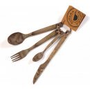 Kupilka Fork, knife, spoon, teaspoon v balení Brown KCUTB - KNIFESTOCK