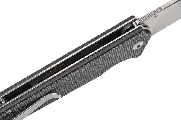 QSP Knife Mamba V2, Satin D2 Blade, Black Micarta Handle QS111-G1 - KNIFESTOCK