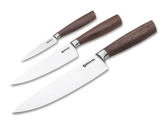 Böker Manufaktur Solingen Core sada nožů s utěrkou 130791SET - KNIFESTOCK