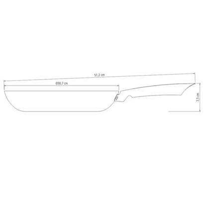 Tramontina Trento Öntöttvas serpenyő 30cm/3l 20836/030 - KNIFESTOCK