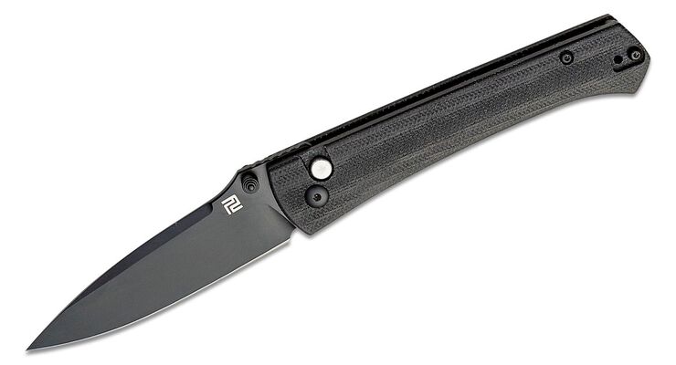 Artisan Andromeda S35VN/Micarta Black 1856P-MBK - KNIFESTOCK