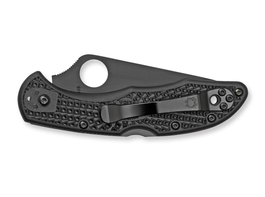 Spyderco Delica 4 Lightweight Black Black Blade C11PSBBK - KNIFESTOCK