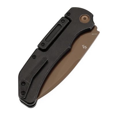 Kansept Hazard Rose Gold Belagd CPM S35VN, Blackwash Ti - KNIFESTOCK