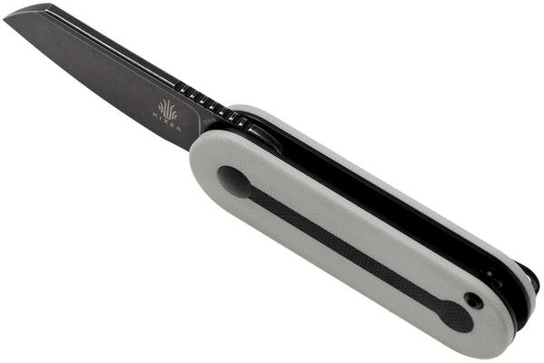 Kizer Mini Bay Detent Slip Joint Knife White &amp; Black G-10 Ki2583A1 - KNIFESTOCK
