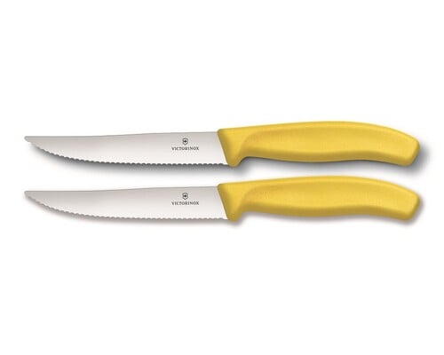 Victorinox nôž na steak 2ks blister žlté 6.7936.12L8B - KNIFESTOCK