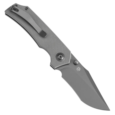 Tenable Fermi Grey TiCn Coated 14C28N Liner Lock T1122A5 - KNIFESTOCK