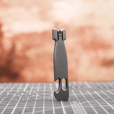 Vosteed Shark Bomb Prybar -Gray Titanium Prybar X0119 - KNIFESTOCK