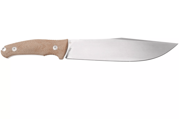 Viper Trail N690Co Stonewashed Blade Natural Canvas Micarta Handle Designer Jens Ansø VT4066CN - KNIFESTOCK