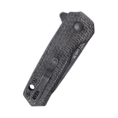 Kizer Lieb M Button Lock Black Micarta  V3541C2 - KNIFESTOCK