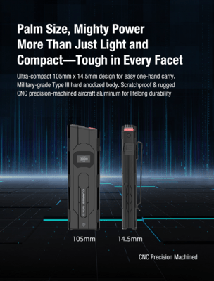 Lanternă Klarus Flat Tac X2 3000lm/40h Flat Tac X2 - KNIFESTOCK