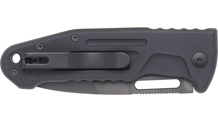Fox-Knives FOX NEW SMARTY AUTO TACTICAL,STAINLESS STEEL N690 BLACK PVD SPEAR POINT BLD,ALLUMINUM BLA - KNIFESTOCK