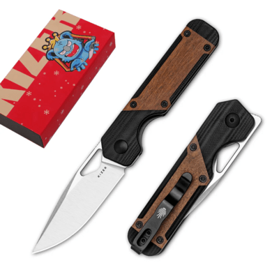 Kizer Liner Lock Mini Militaw Jonathan Styles Nitro V G10 +Mkuruti Wood V3634SA4 - KNIFESTOCK