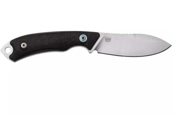 MKM POCKET TANGO 1 – MAGNACUT MUK Satin Fixed bld, MARBLE CARBON FIBER hdl, +POC - KNIFESTOCK