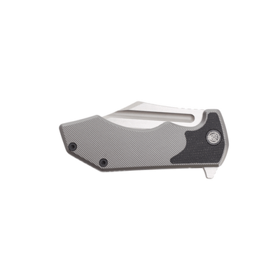 DC BLADES CETO Belt Satin, Gold Pivot, Black Micarta Inlay - KNIFESTOCK