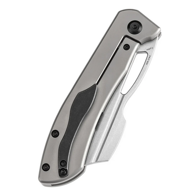 KANSEPT Cybin Stonewashed CPM S35VN 0.137''/3.5mm Bead Blasted Titanium K1080A3 - KNIFESTOCK