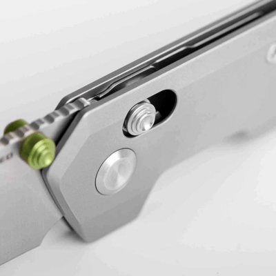 Vosteed Parallel 154CM Satin Gray Titanium A3503 - KNIFESTOCK