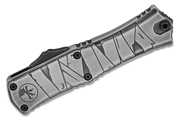 Microtech Hera® II Mini D/E Signature Series Brushed Metal Mummy Wrap Standard 1 - KNIFESTOCK