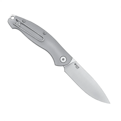 Giant Mouse ACE Farley V1 (SlipJoint) Titanium / Satin ELMAX GM-FARLEY-TITANIUM - KNIFESTOCK