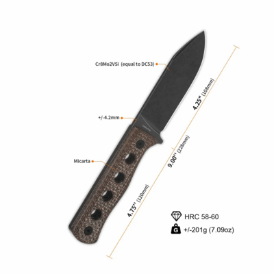 QSP Knife Canary Fixed Blade QS155-A2 - KNIFESTOCK