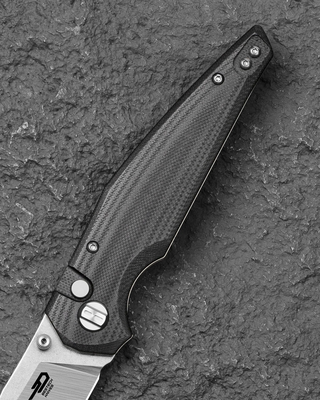 Bestech Snakebird 14C28N, G10, Blokada przyciskiem - Czarny BG58C - KNIFESTOCK