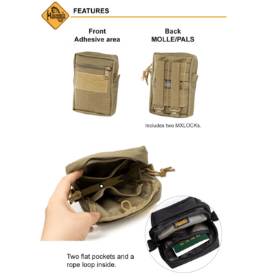 Magforce Vertical Pouch 7x5x2 Black #0242B - KNIFESTOCK
