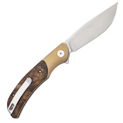 Petrified Fish PFP09Hourglass Satin K110 Gall fa &amp; Titán PFP09GAWO - KNIFESTOCK