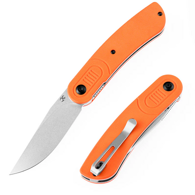 Kansept Reverie Stonewashed 154CM Orange G10 T2025A3 - KNIFESTOCK
