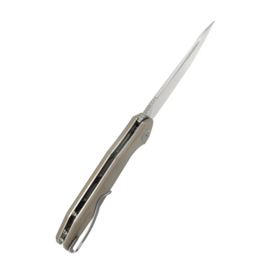 Kubey Nova Beige G10, Satin 14C28N KU117R - KNIFESTOCK