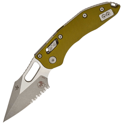 Microtech Stitch - RAM-LOK™ S/E Fluted OD Green Apocalyptic® Partial Serrated 169RL-11APFLOD - KNIFESTOCK