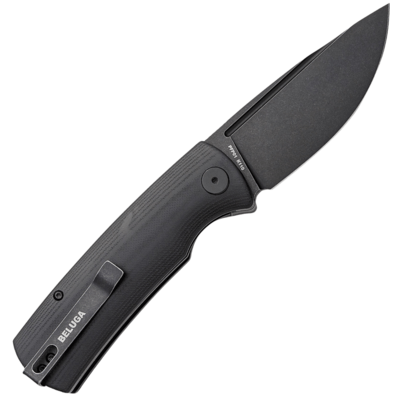 Petrified Fish PFP01 Beluga Black Stonewash K110 Black G10 PFP01DW - KNIFESTOCK