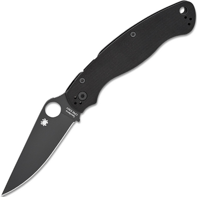 Spyderco Military 2 Black G-10 Black Blade Reveal 13 C36GPBK2 - KNIFESTOCK