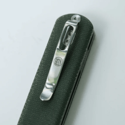 Vosteed Corgi 14C28N Stonewash Green Micarta CG3SVM3 - KNIFESTOCK