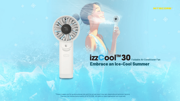 Nitecore Fan izzCool 30 Glacier Blue - KNIFESTOCK