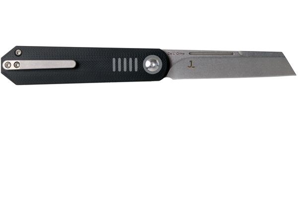 Kizer Lundquist De L&#039;Orme Liner Lock Knife Black G-10 - Ki3570A1 - KNIFESTOCK
