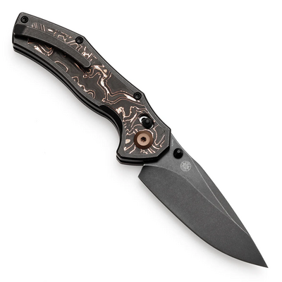 Kansept Apollo Blackwash CPM S35VN Blackwash Titanium, Copper CF Crossbar lock K2107V3  - KNIFESTOCK