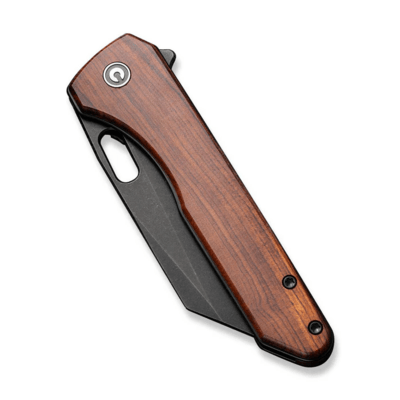 CIVIVI Nugz Guibourtia Wood HandleBlack Stonewashed 14C28N BladeLiner Lock C23 - KNIFESTOCK