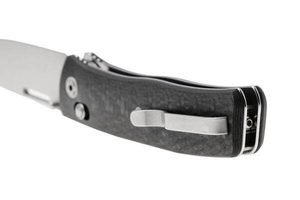 LionSteel NINI Folding knife M390 satin blade, full CARBON FIBER handle NN1CF - KNIFESTOCK