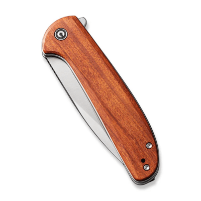 CIVIVI Primitrox Guibourtia Wood HandleSatin Finished Nitro-V BladeLiner Lock - KNIFESTOCK